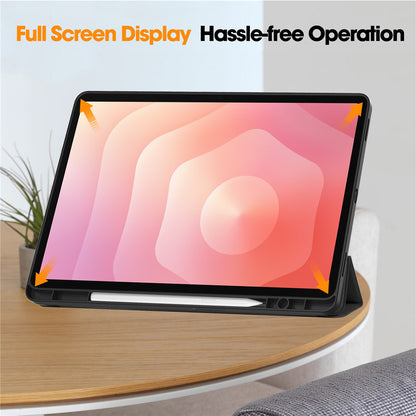 Hülle für Samsung Galaxy Tab S12 Plus, Techsuit, Flex Trifold, Lila