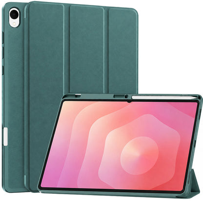 Hülle für Samsung Galaxy Tab S12 Plus, Techsuit, Flex Trifold, Grün