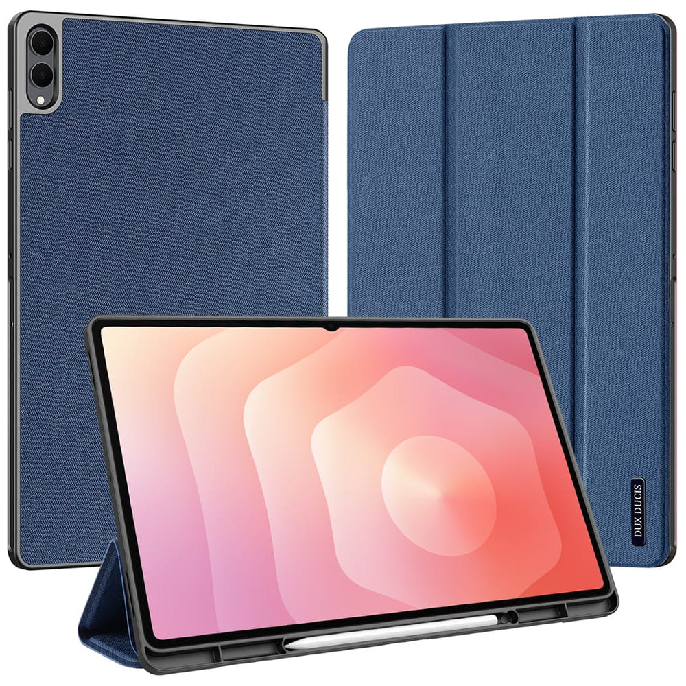 Hoes voor Samsung Galaxy Tab S12 Ultra / Tab S11 Ultra, DUX DUCIS, Domo met penhouder, blauw