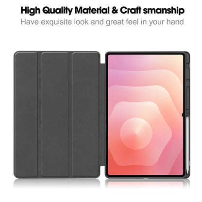 Hülle für Samsung Galaxy Tab S12 Ultra / Tab S11 Ultra, Techsuit, Flex Trifold, Grau