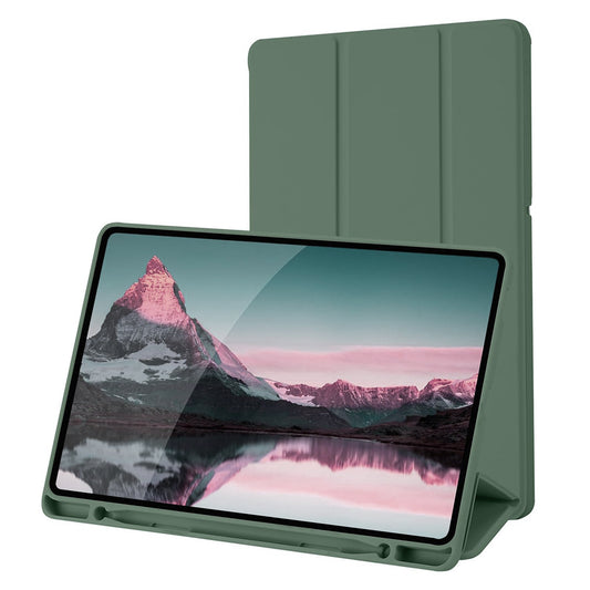 Hoes voor Samsung Galaxy Tab S6 Lite (2024) / Tab S6 Lite (2022) / Tab S6 Lite (2020), Techsuit, Flex Trifold, Groen