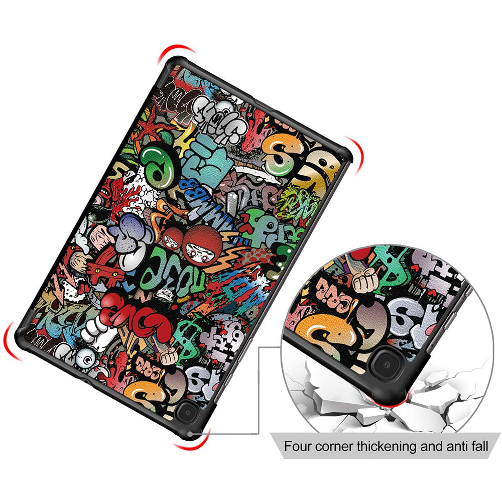 Hülle für Samsung Galaxy Tab S6 Lite (2024) / Tab S6 Lite (2022) / Tab S6 Lite (2020), Techsuit, FoldPro, Mehrfarbig
