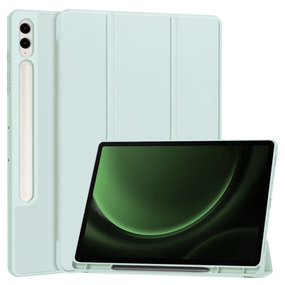 Housse pour Samsung Galaxy Tab S9 FE+, Techsuit, Flex Trifold, Bleu