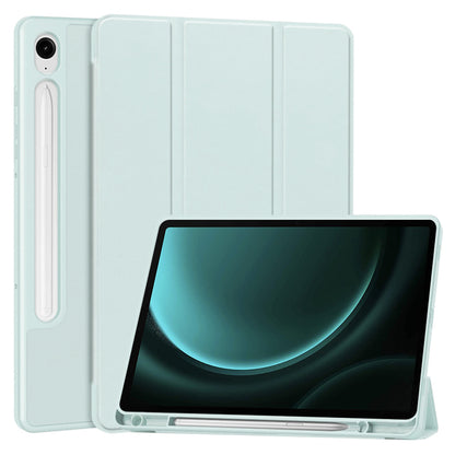 Housse pour Samsung Galaxy Tab S9 FE / Tab S9 / Tab S10 FE, Techsuit, Flex Trifold, Bleu