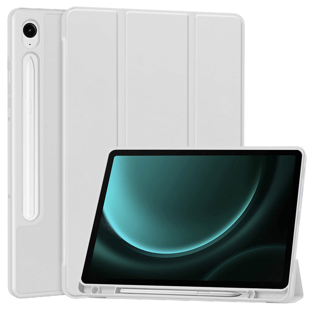 Case for Samsung Galaxy Tab S10 FE / Tab S9 FE / Tab S9, Techsuit, Flex Trifold, Grey