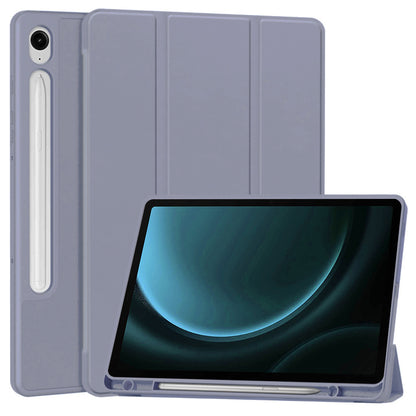 Housse pour Samsung Galaxy Tab S9 FE / Tab S9 / Tab S10 FE, Techsuit, Flex Trifold, Violet