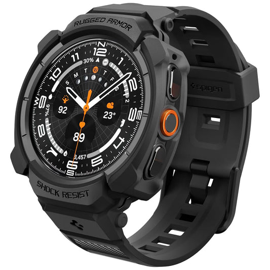 Coque Spigen Rugged Armor Pro pour Samsung Galaxy Watch Ultra2, Noir Mat ACS11612