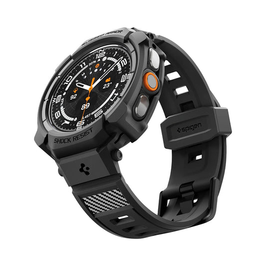 Coque Spigen Rugged Armor Pro pour Samsung Galaxy Watch Ultra2, Noir Mat ACS11612