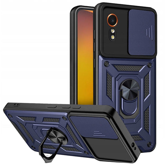 Hoes voor Samsung Galaxy Xcover7 G556, Techsuit, CamShield, Blauw