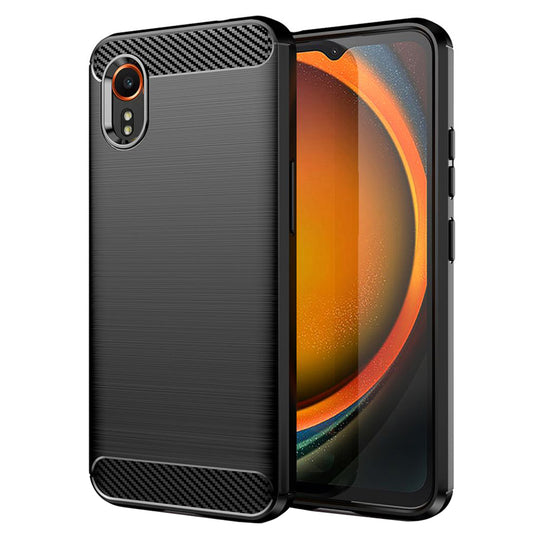 Coque pour Samsung Galaxy Xcover7 G556, Techsuit, Carbone, Noire