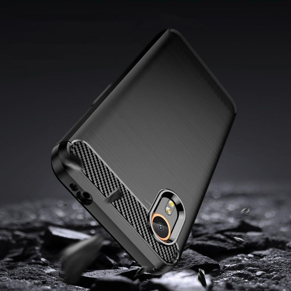 Coque pour Samsung Galaxy Xcover7 G556, Techsuit, Carbone, Noire
