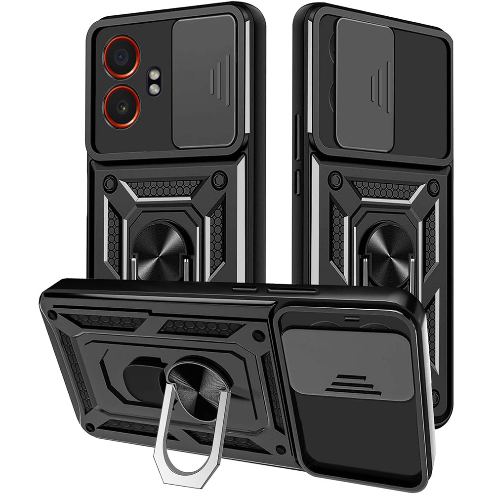 Coque pour Samsung Galaxy XCover7 Pro, Techsuit, CamShield, Noire