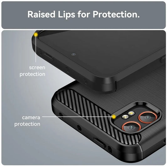 Hoes voor Samsung Galaxy XCover7 Pro, Techsuit, Carbon, Zwart