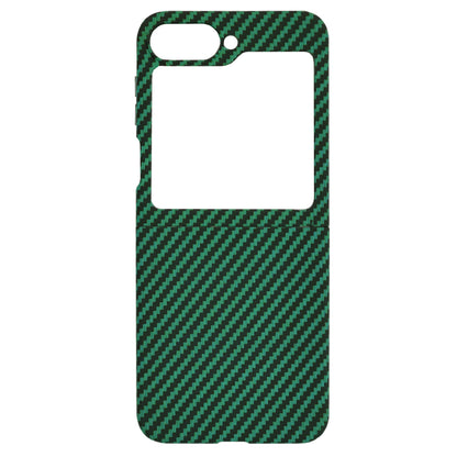 Coque pour Samsung Galaxy Z Flip7 FE F761 / Z Flip6 F741, Techsuit, Carbonite FiberShell, Vert