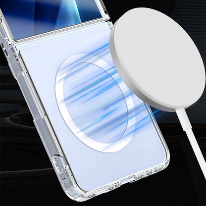 MagSafe-Hülle für Samsung Galaxy Z Flip7 F766, 3MK, Armor MagCase, Transparent