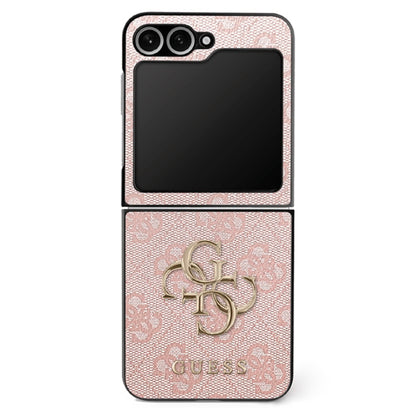 Hoes voor Samsung Galaxy Z Flip7 F766, Guess, 4G Metal Logo, Roze