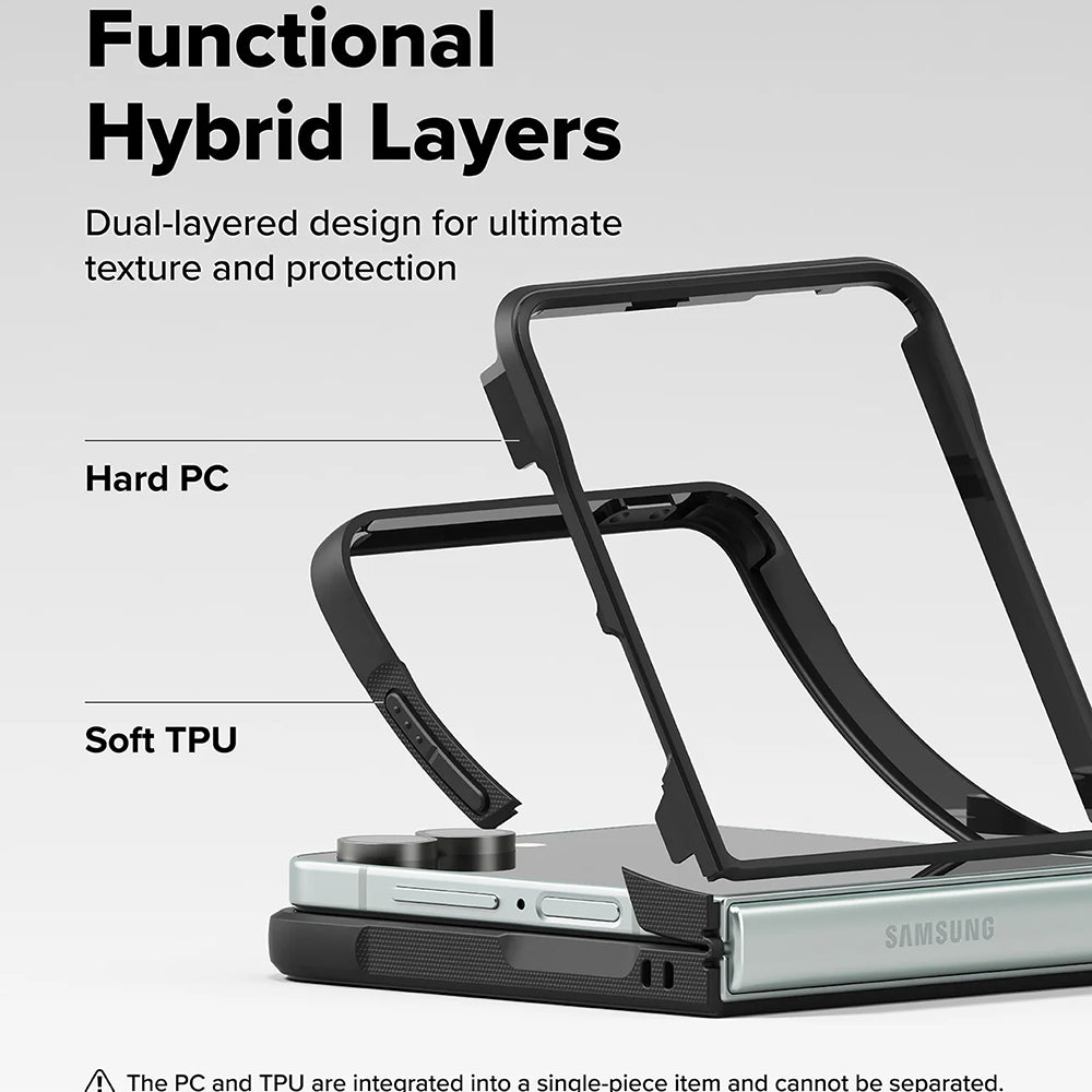 Hoes voor Samsung Galaxy Z Flip7 F766, Ringke, Onyx, Zwart