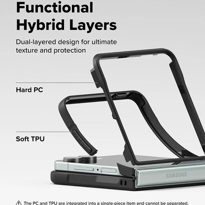 Hoes voor Samsung Galaxy Z Flip7 F766, Ringke, Onyx, Zwart