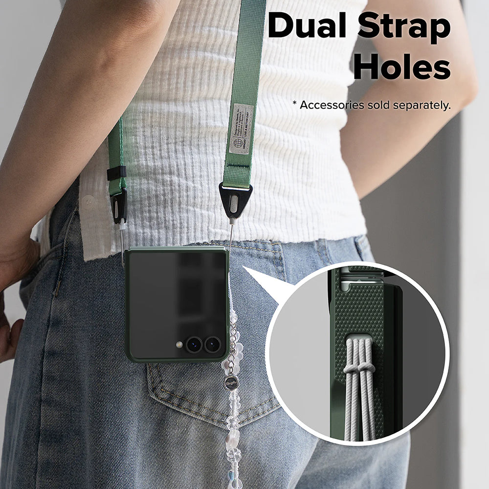 Coque pour Samsung Galaxy Z Flip7 F766, Ringke, Onyx, Vert Foncé