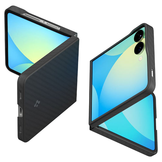 Hoes voor Samsung Galaxy Z Flip7 F766, Spigen, Air Skin, Zwart ACS09564
