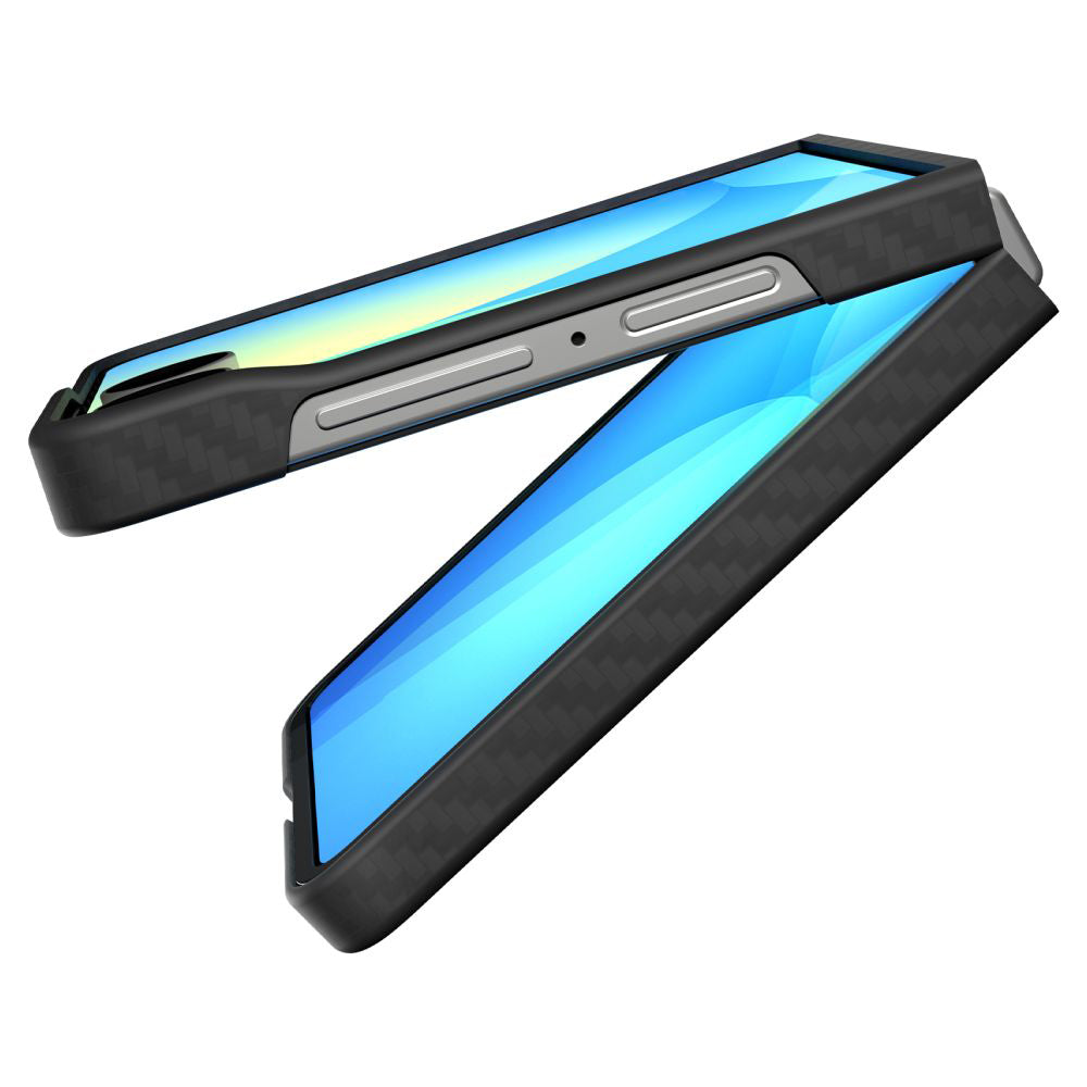 Hoes voor Samsung Galaxy Z Flip7 F766, Spigen, Air Skin, Zwart ACS09564