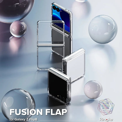 Coque pour Samsung Galaxy Z Flip8 F776, Ringke, Fusion Flap, Transparente