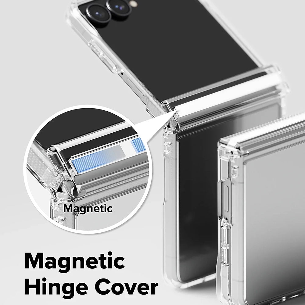 Coque pour Samsung Galaxy Z Flip8 F776, Ringke, Fusion Flap, Transparente