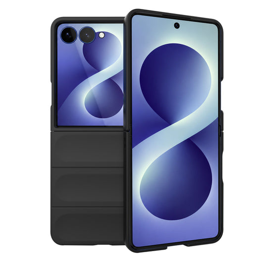 Hülle für Samsung Galaxy Z Flip8 F776, Techsuit, Magic Shield, Schwarz