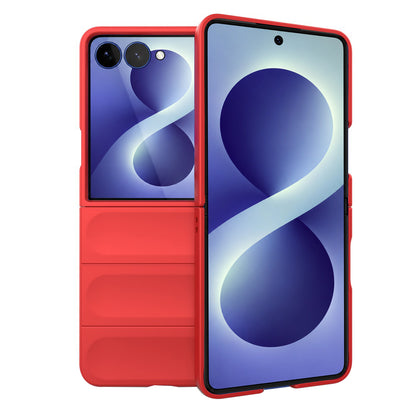 Hoesje voor Samsung Galaxy Z Flip8 F776, Techsuit, Magic Shield, Rood