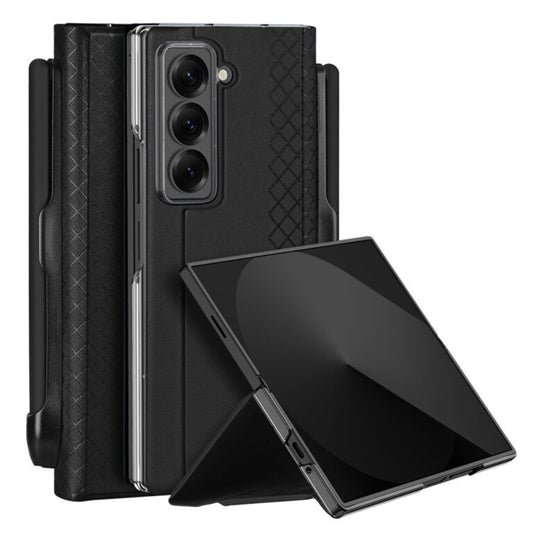 Hülle für Samsung Galaxy Z Fold Special, DUX DUCIS, Bril (mit Stifthalter), Schwarz