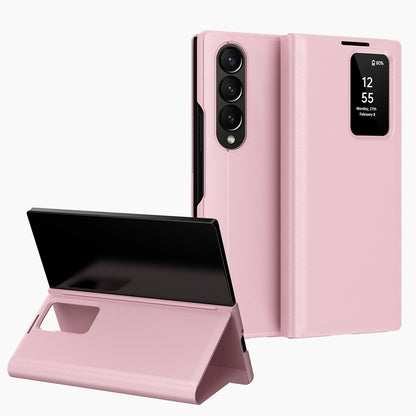 Hoes voor Samsung Galaxy Z Fold3 5G F926, Techsuit, SmartView, Roze