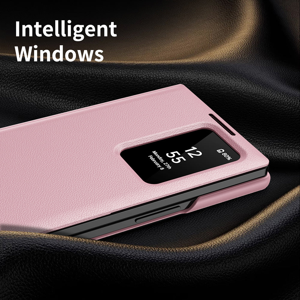 Hoes voor Samsung Galaxy Z Fold3 5G F926, Techsuit, SmartView, Roze