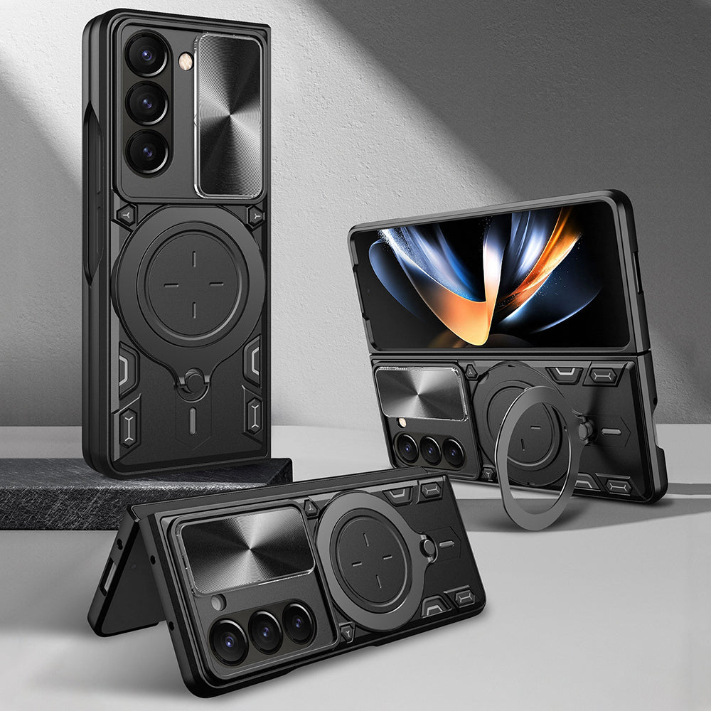 Coque pour Samsung Galaxy Z Fold5 F946, Techsuit, CamGuard Pro, Noire