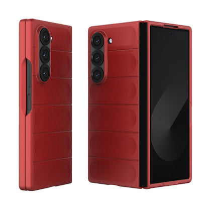 Hoes voor Samsung Galaxy Z Fold6 F956, Techsuit, Magic Shield, Rood