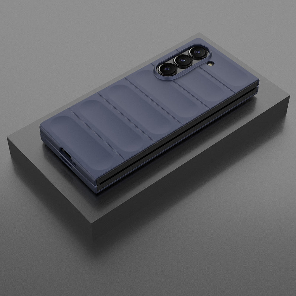 Hülle für Samsung Galaxy Z Fold6 F956, Techsuit, Magic Shield, Weinrot