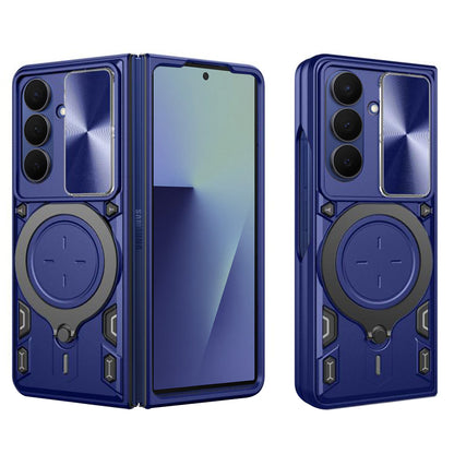Hoes voor Samsung Galaxy Z Fold7 F966, Techsuit, CamGuard Pro, Blauw