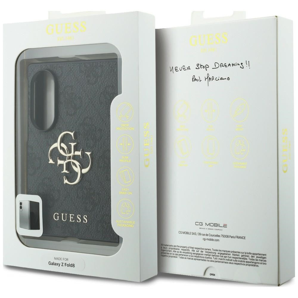Hoes voor Samsung Galaxy Z Fold8 F971, Guess, 4G Big Logo, Zwart