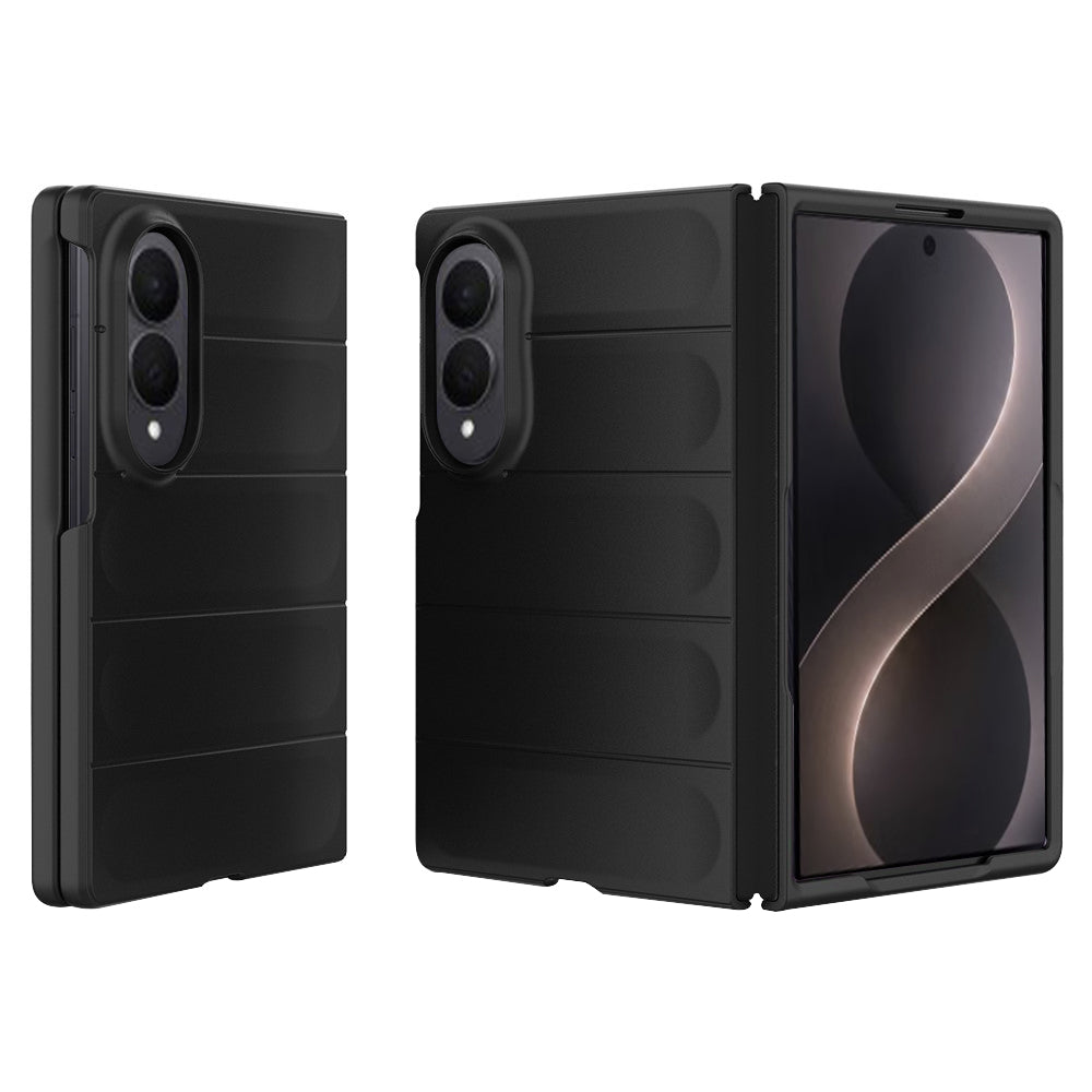 Hoes voor Samsung Galaxy Z Fold8 F976, Techsuit, Magic Shield, Zwart