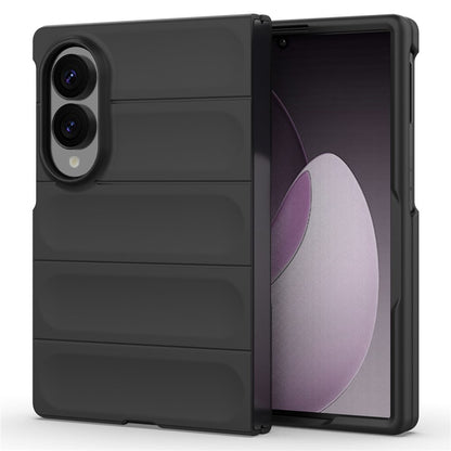Hoes voor Samsung Galaxy Z Fold8 F976, Techsuit, Magic Shield, Zwart