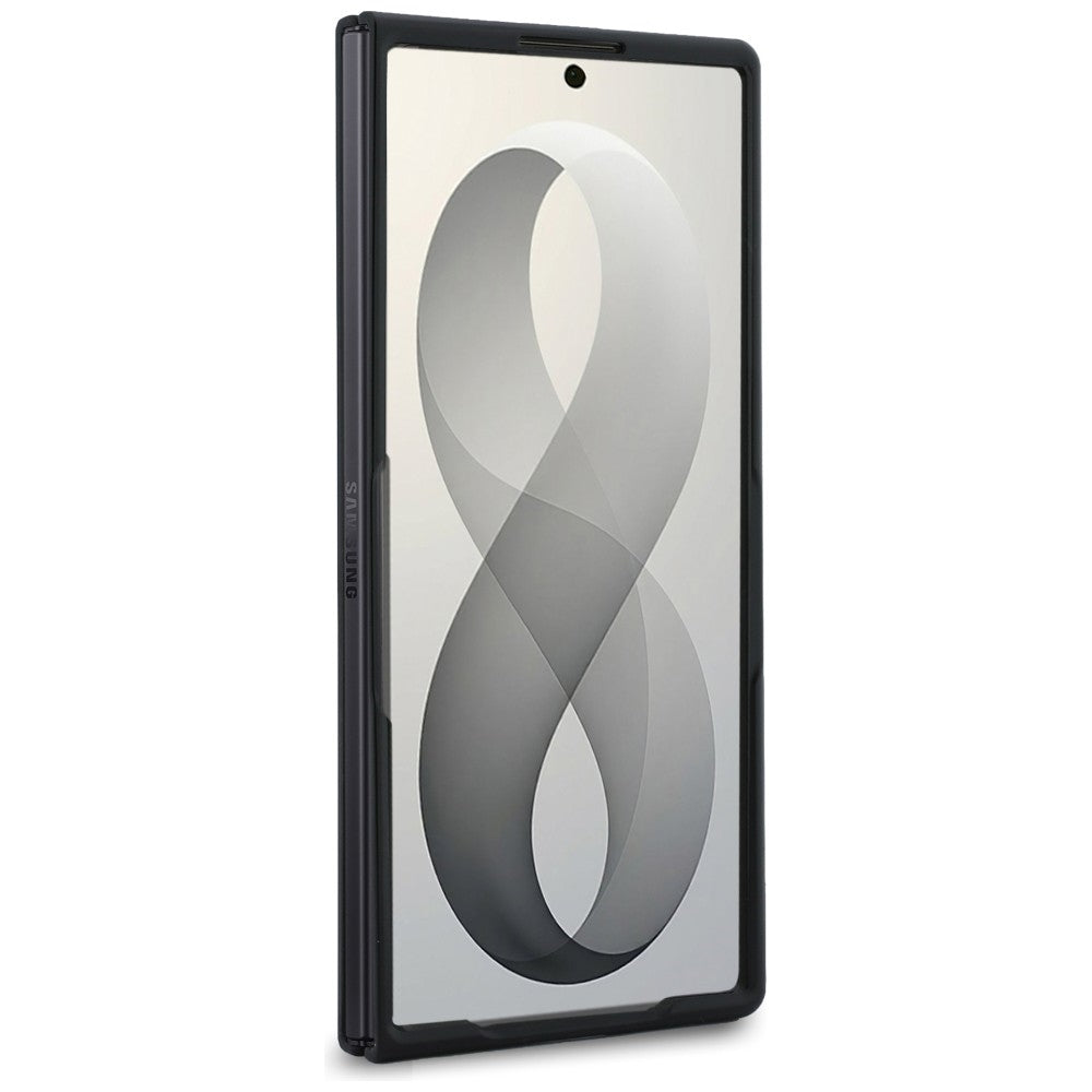 Case for Samsung Galaxy Z Fold8 Ultra F976, Karl Lagerfeld, Saffiano Karl & Choupette Metal Pin, Black