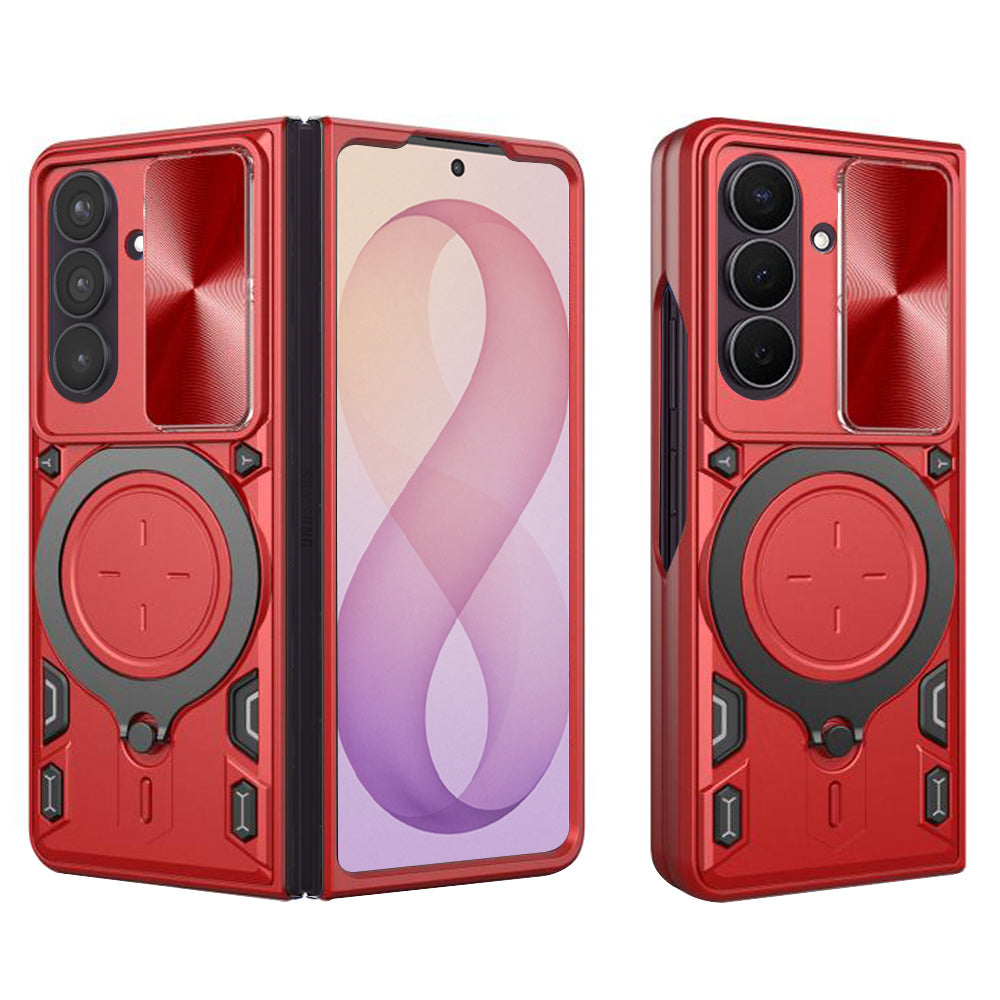 Hoes voor Samsung Galaxy Z Fold8 Ultra F976 / Z Fold7 F966, Techsuit, CamGuard Pro, Rood