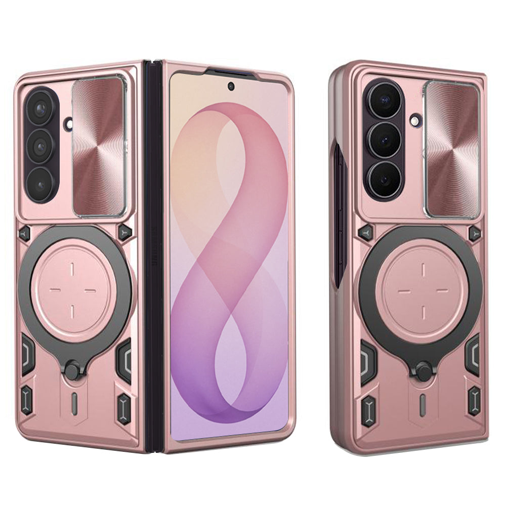 Hoes voor Samsung Galaxy Z Fold8 Ultra F976 / Z Fold7 F966, Techsuit, CamGuard Pro, Roze Goud