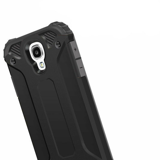 Coque pour Samsung I9500 Galaxy S4, Techsuit, Hybrid Armor, Noire