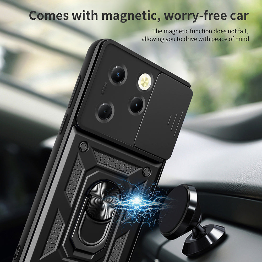 Coque pour Tecno Spark 20 Pro / Infinix Hot 40 / Hot 40 Pro, Techsuit, CamShield, Noire