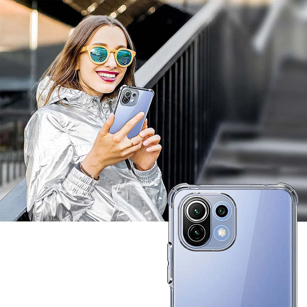 Hülle für Xiaomi 11 Lite 5G NE / Mi 11 Lite 5G / 11 Lite, Techsuit, stoßfest klar, transparent
