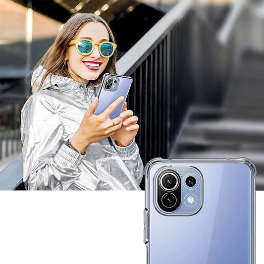 Hoesje voor Xiaomi 11 Lite 5G NE / Mi 11 Lite 5G / 11 Lite, Techsuit, Schokbestendig Transparant