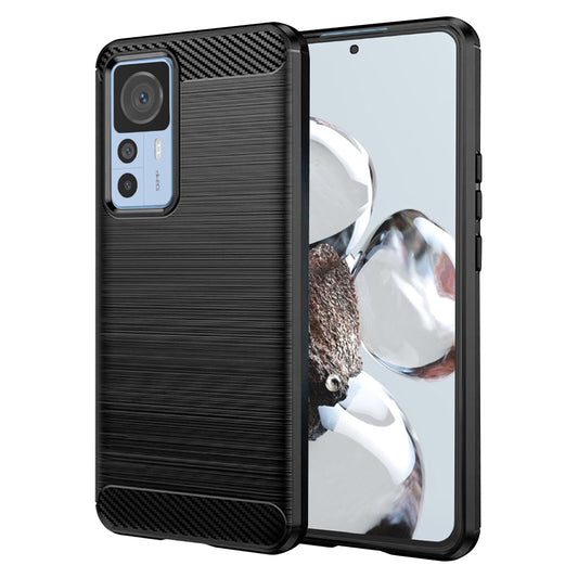 Coque pour Xiaomi 12T / 12T Pro, Techsuit, Carbone, Noire