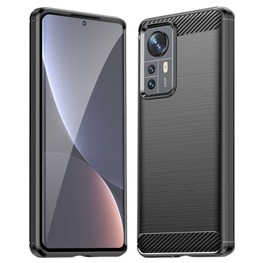 Coque pour Xiaomi 12X / 12, Techsuit, Carbone, Noire