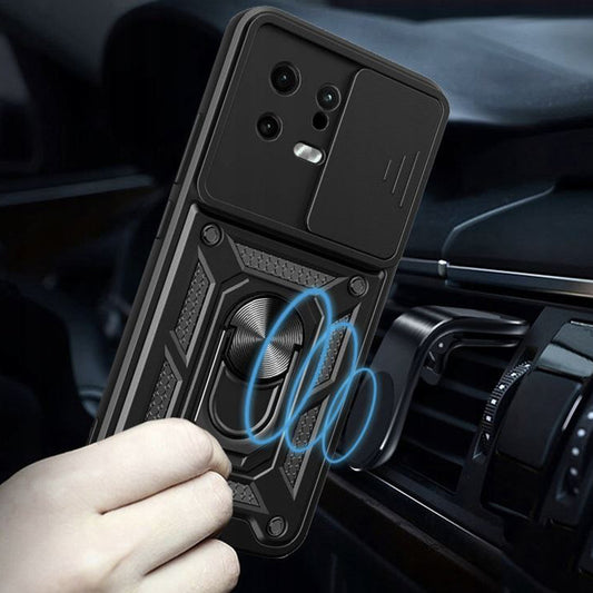 Coque pour Xiaomi 13, Techsuit, CamShield, Noire