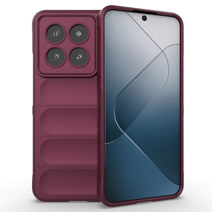 Case for Xiaomi 14 Pro, Techsuit, Magic Shield, Burgundy